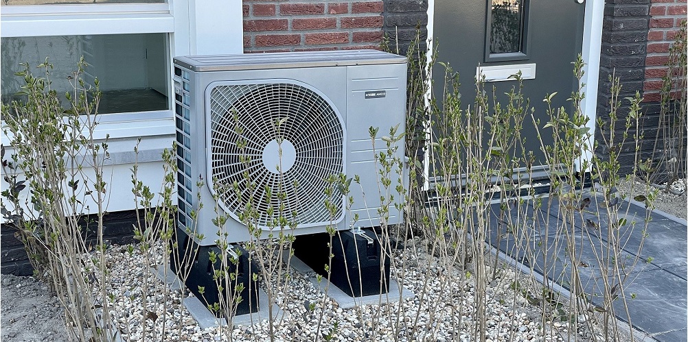 warmtepomp buitenunit duurzaam nijkerk aardgasvrij wonen elektrisch