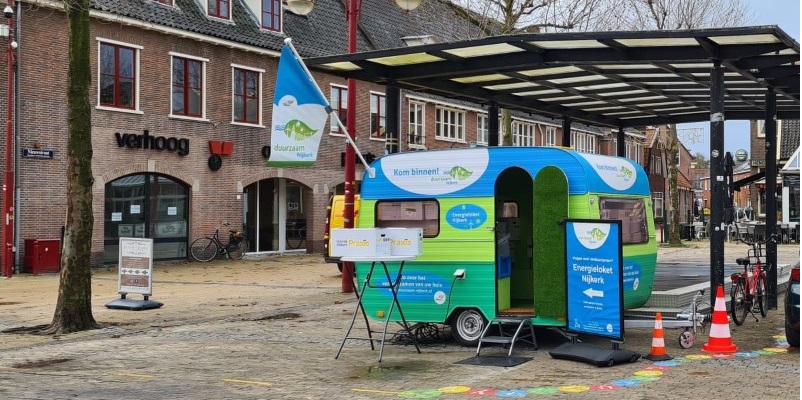 Energiecaravan centrum Nijkerk Energieloket Duurzaam Nijkerk
