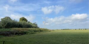 Kleine windmolen boerderijmolen duurzame opwek energie wind windenergie