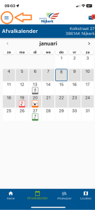 Stap 1 update Afvalkalender Nijkerk